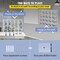 Cell Phone Locker 20 Compartments, Acrylic Wall Cabinet with Locks